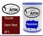 Preview: Toyota, Dark Red, 3F1: 500ml Lackdose, von ATW Autoteile West.